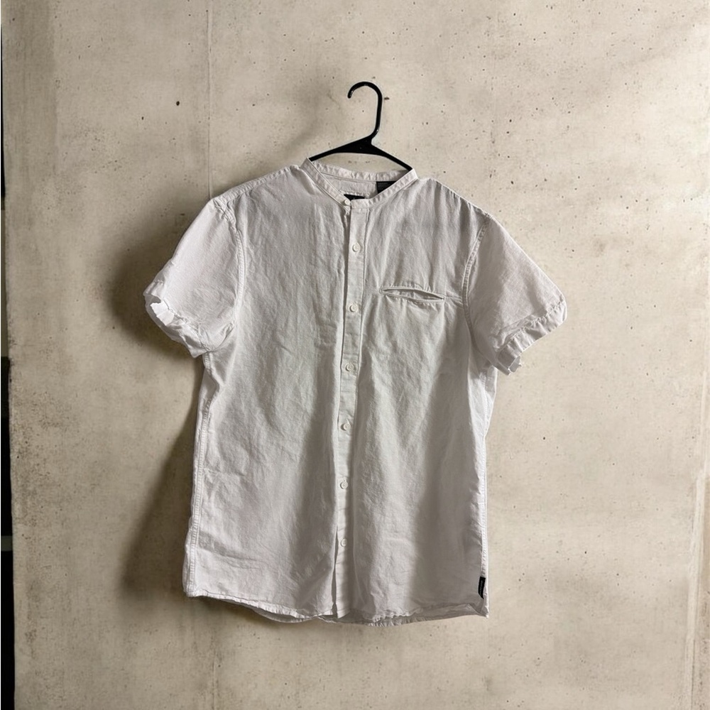 Armani Exchange White Casual Button Down Shirt